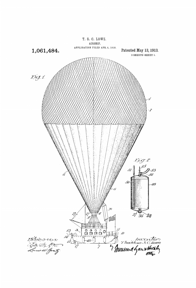 Airship - custom framed artwork
