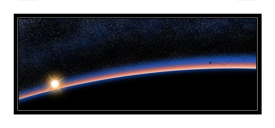 The Day Breaks - custom framed artwork