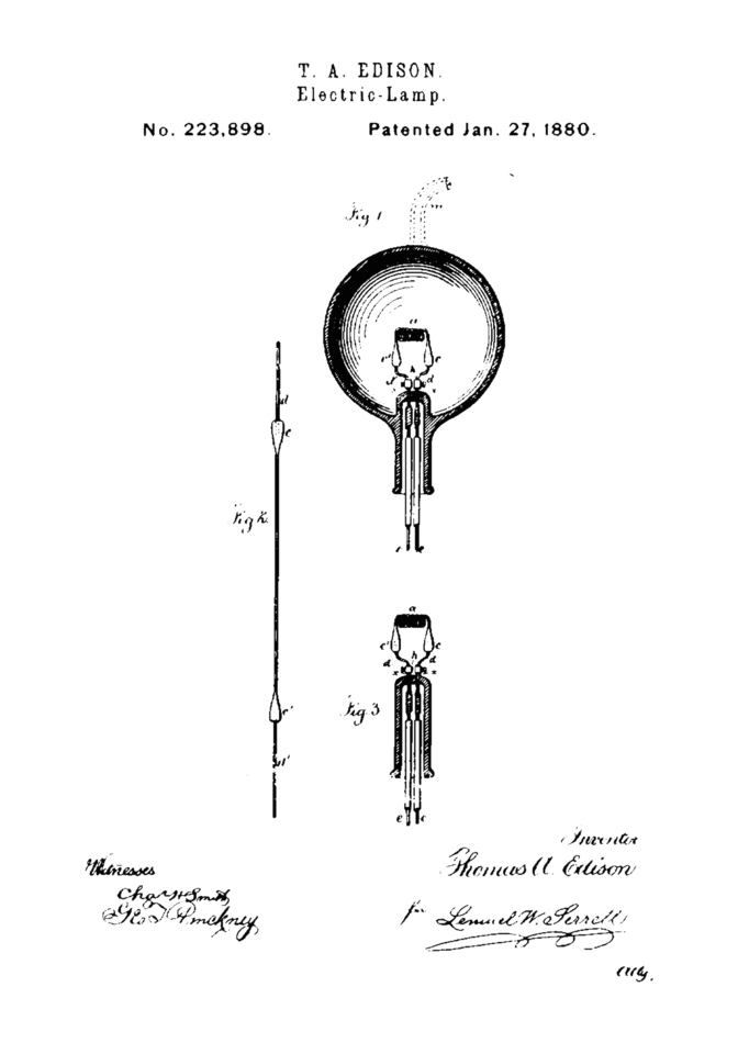 Light Bulb - custom framed artwork