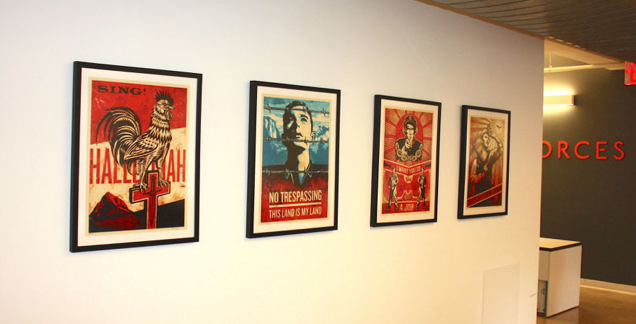 Custom frames for offices