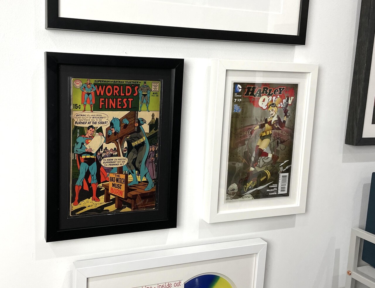Custom framed comic books with UV protection