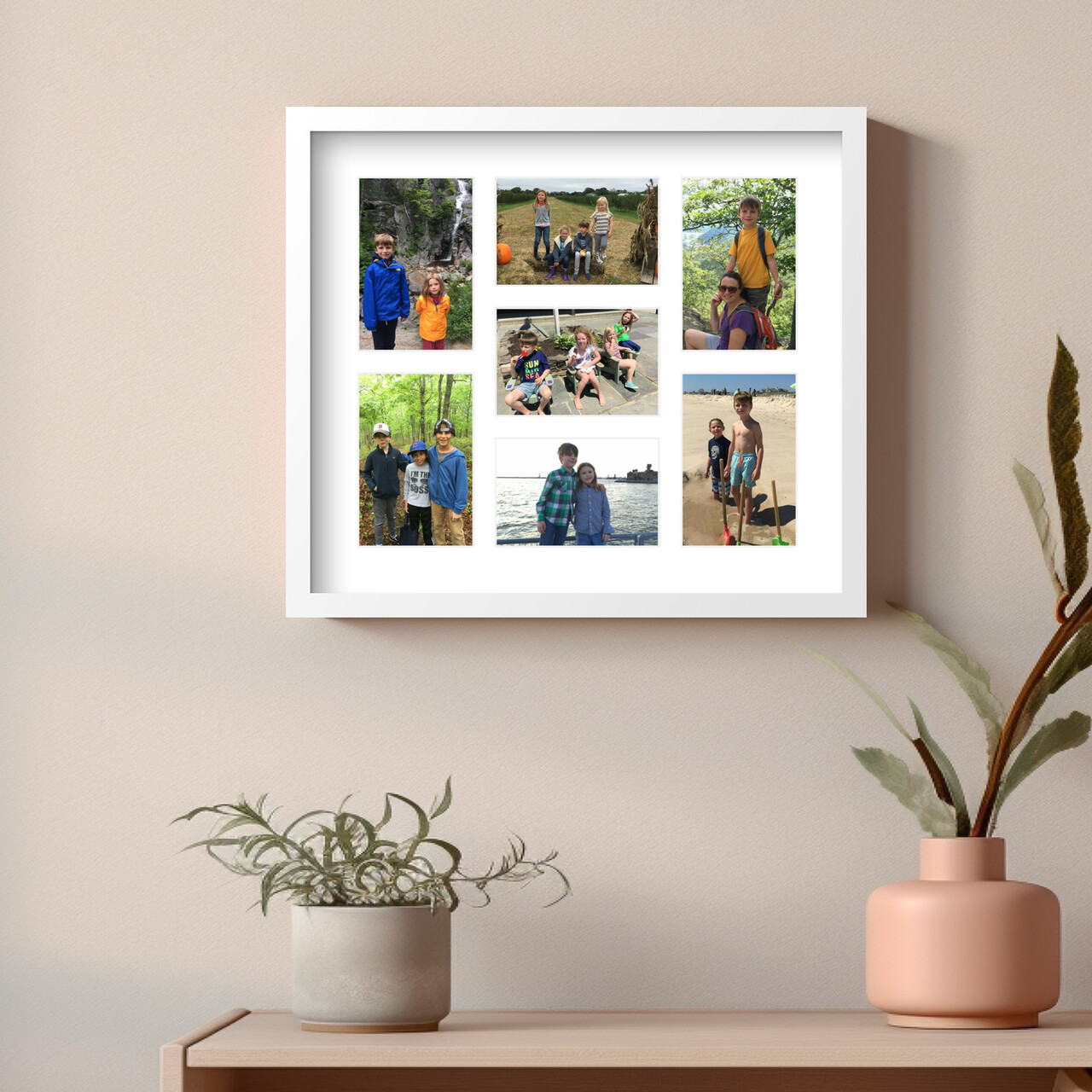 Seven photo collage photo frame - The Memory Mosaic