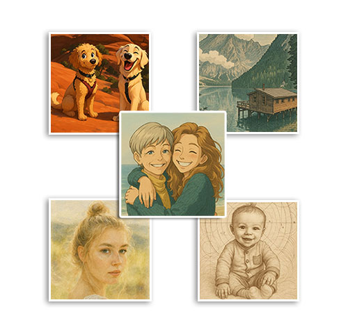 choose an ai transform style for your photo