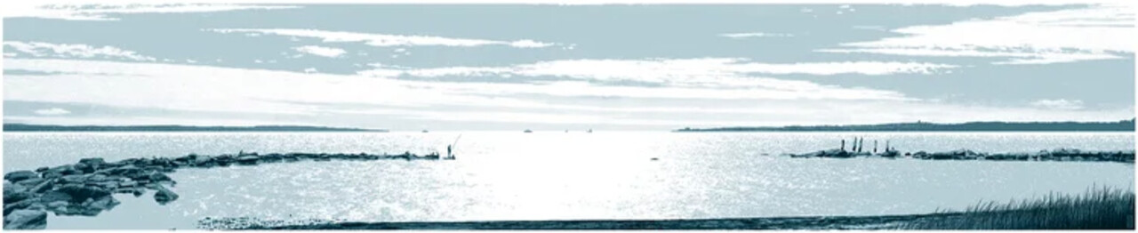 Slow Breeze  - custom framed artwork