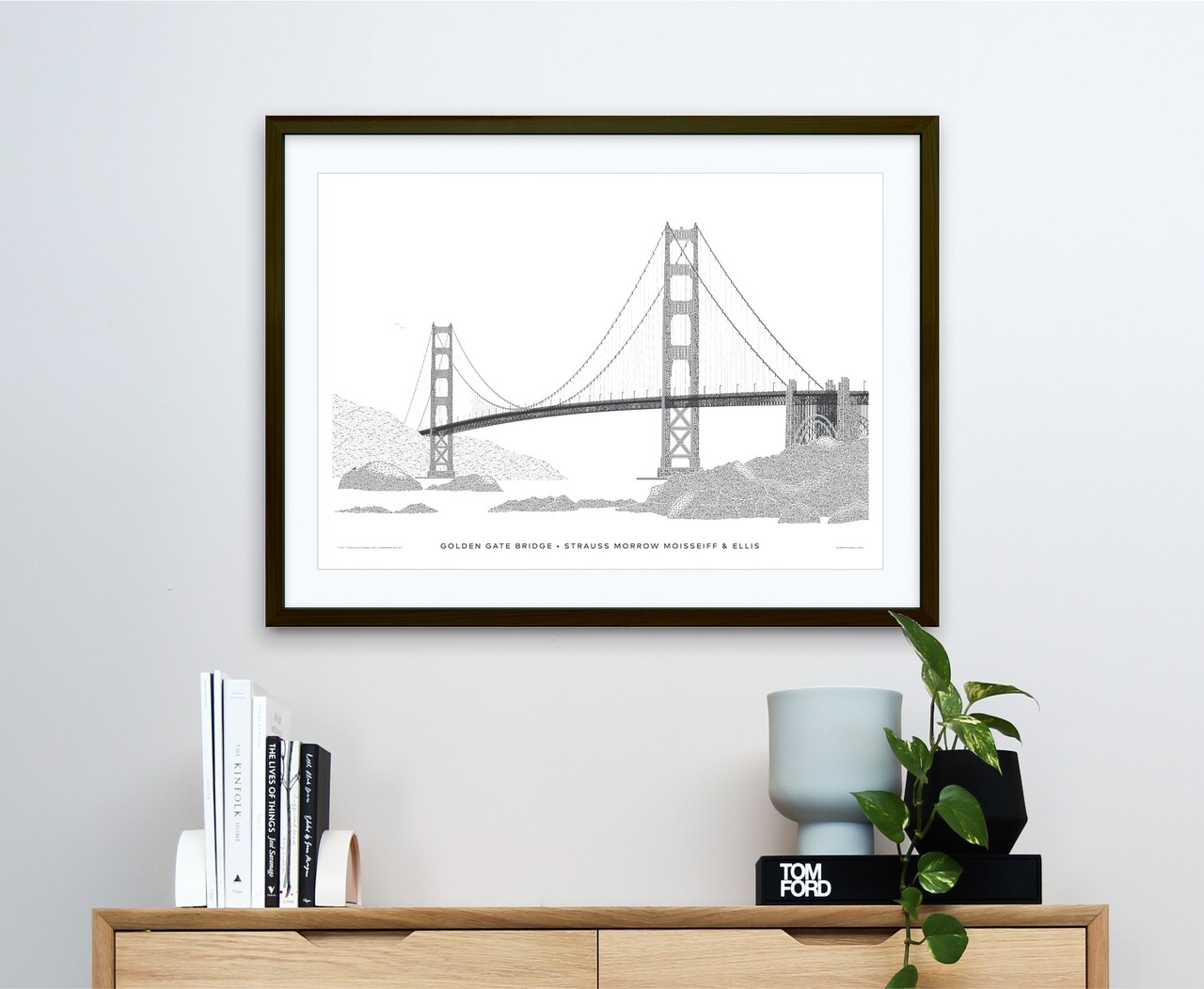 Framed art print "Golden Gate Bridge" by Cameron Moll