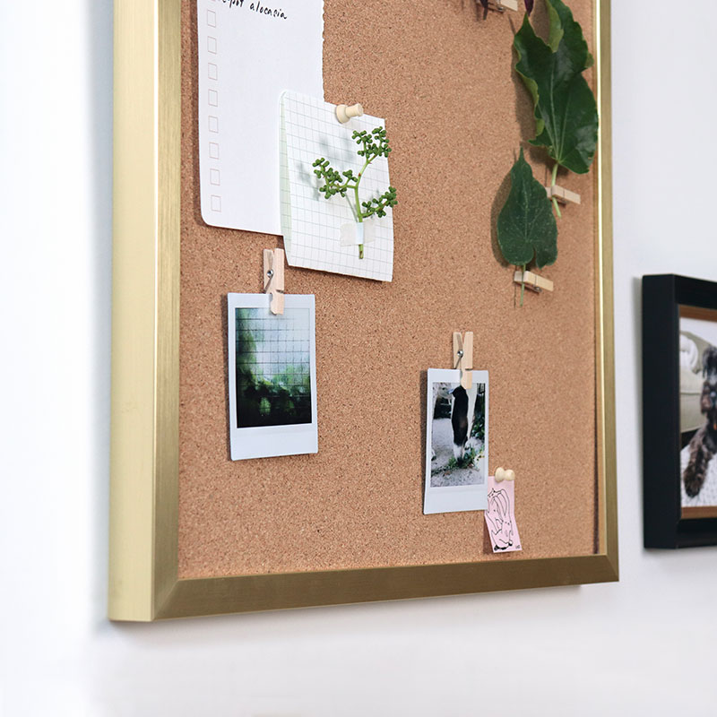 framed corkboard