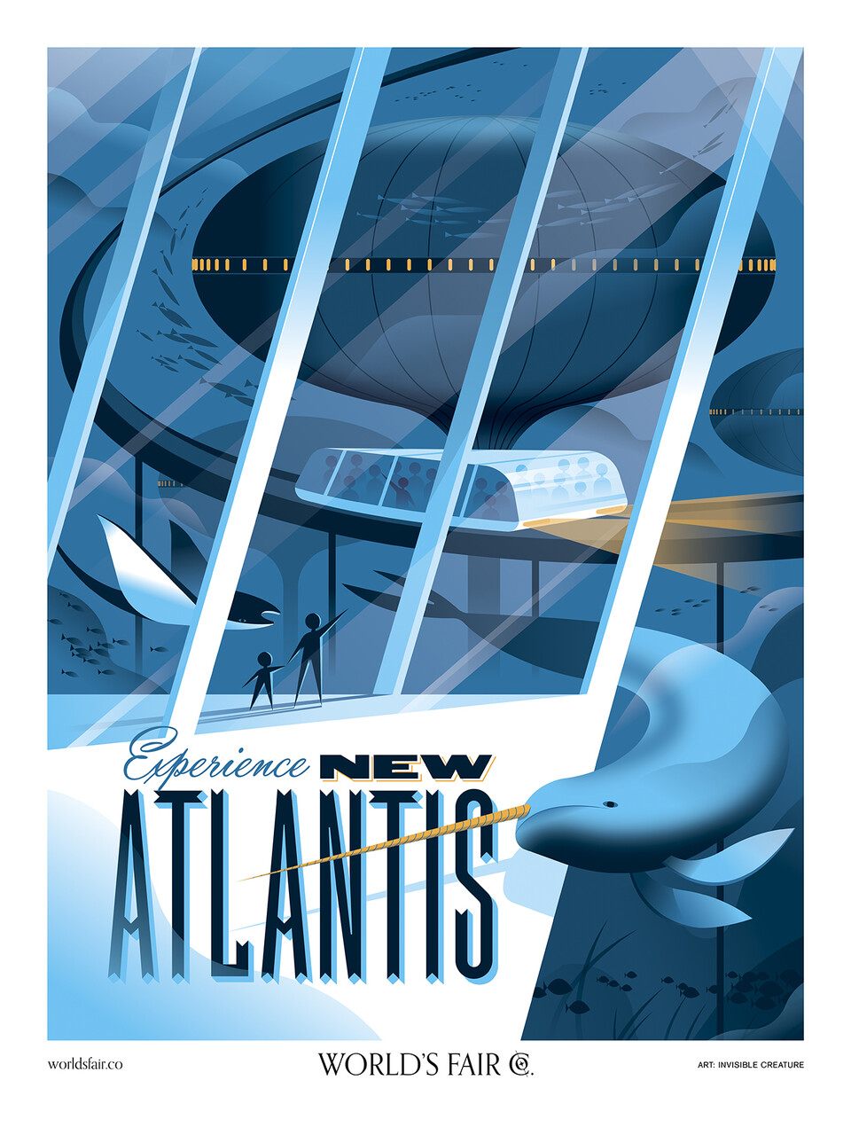 Atlantis - custom framed artwork