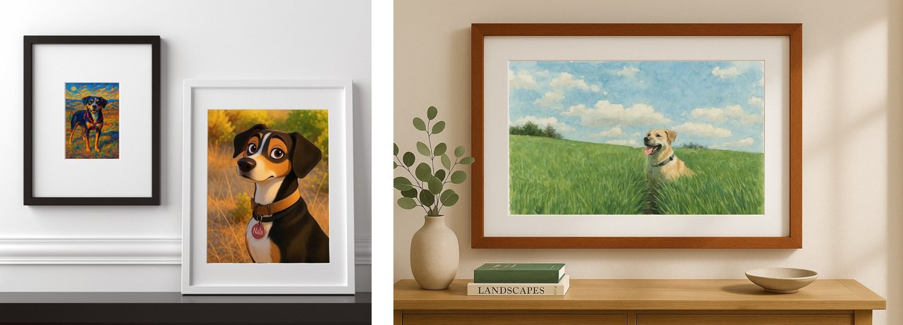 Create a Framed Pet Portrait