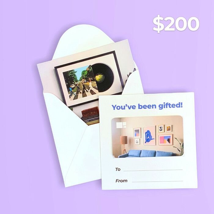Give the gift of custom framing with a $200 gift card