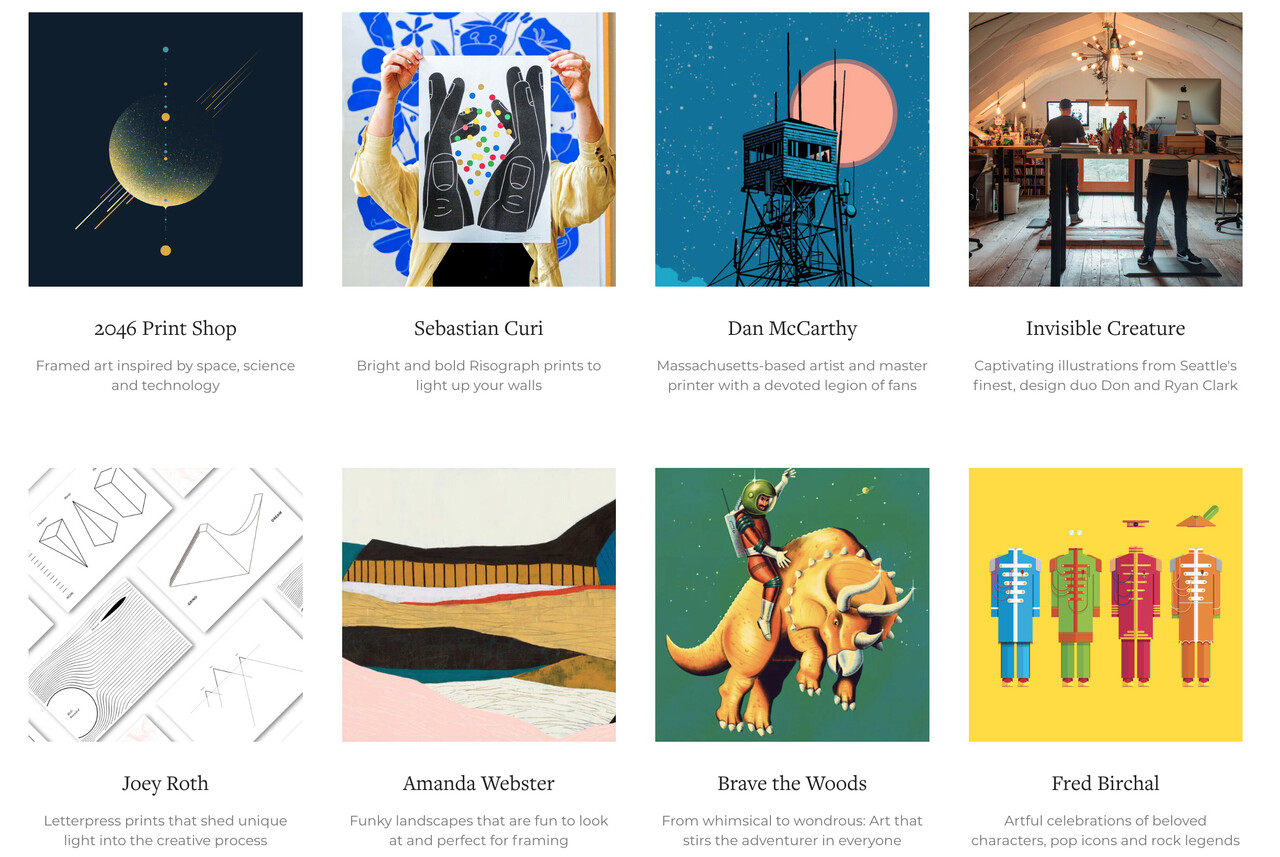 Discover new artwork to frame