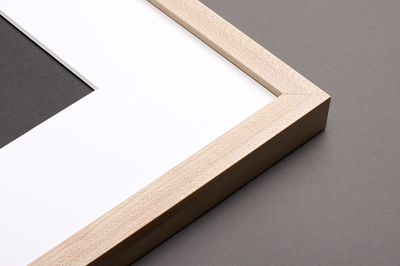 white custom frame mat