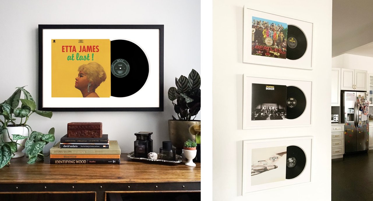 Framed Vinyl Record from Level Frames
