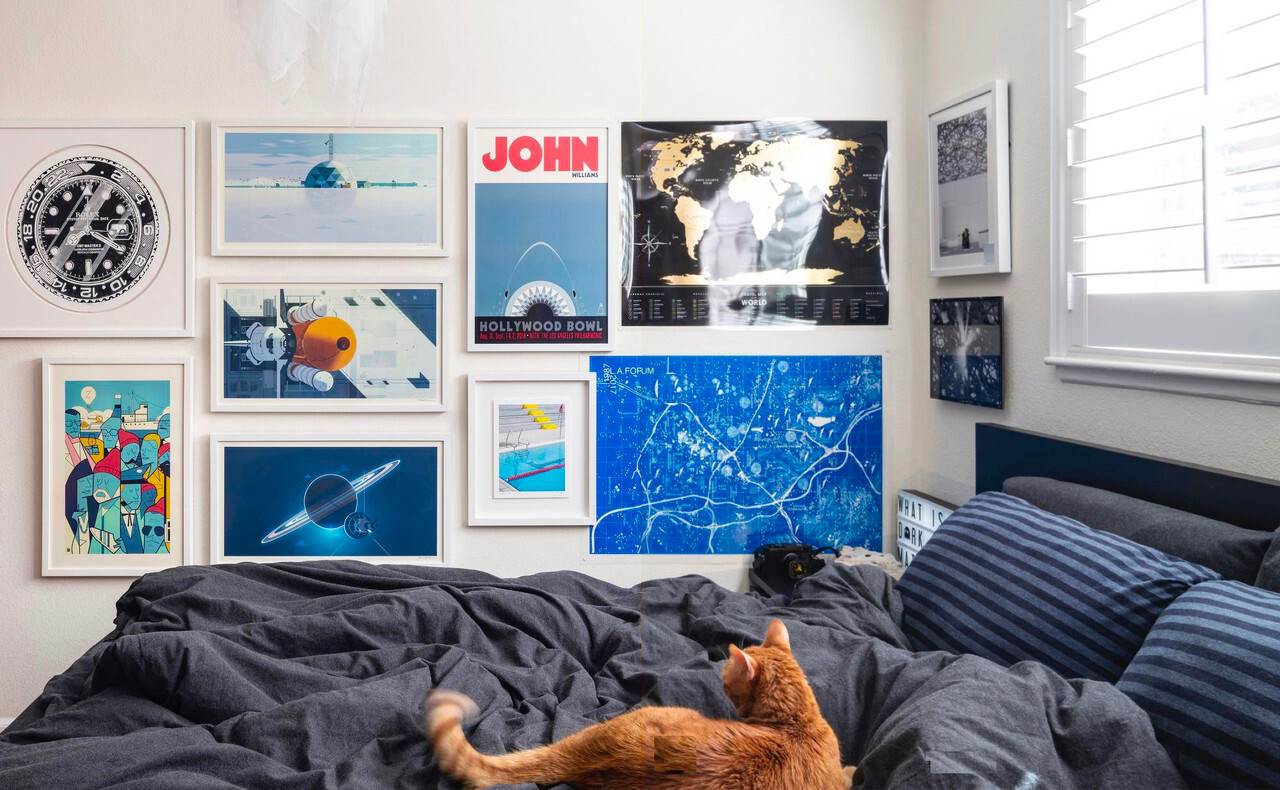 Framed movie posters