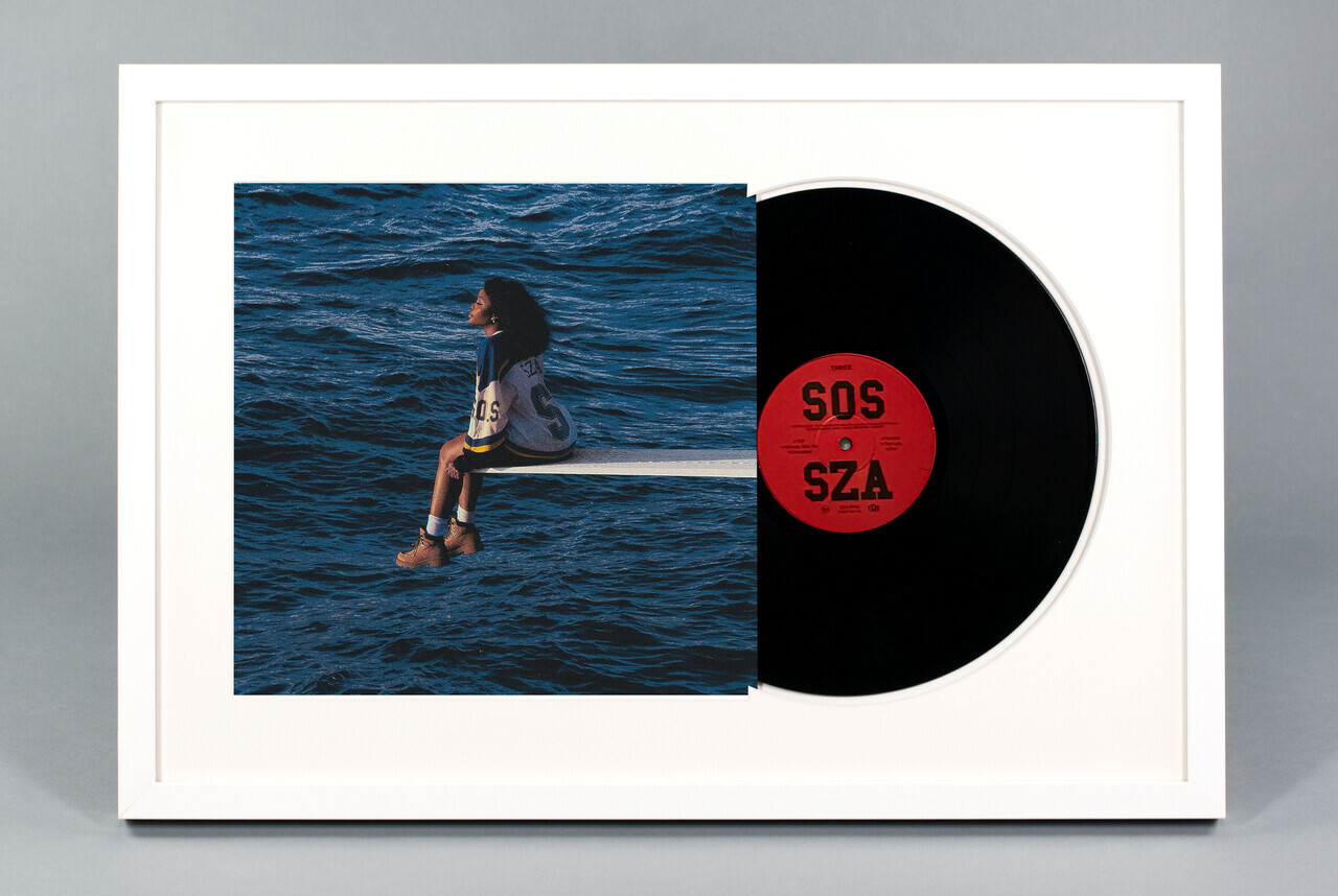 Framed Vinyl Album SOS by SZA