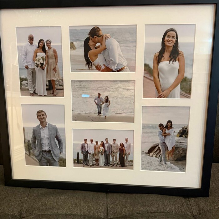 Verified review from Ro Laberee: "I wanted to capture the best moments from my daughter’s wedding in one lovely frame. Mission accomplished thanks to LevelFrames!"