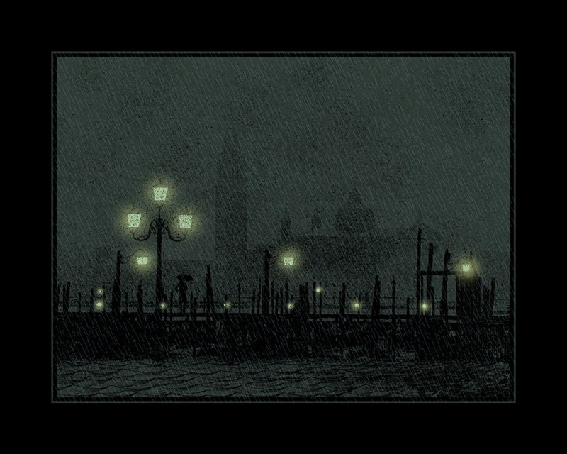 Sentimental and Melancholy - custom framed artwork